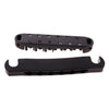 Locking Roller Saddle Bridge Set For LP Guitar Black