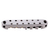 BRASS ROLLER SADDLE BRIDGE FOR ELECTRIC GUITAR Silver