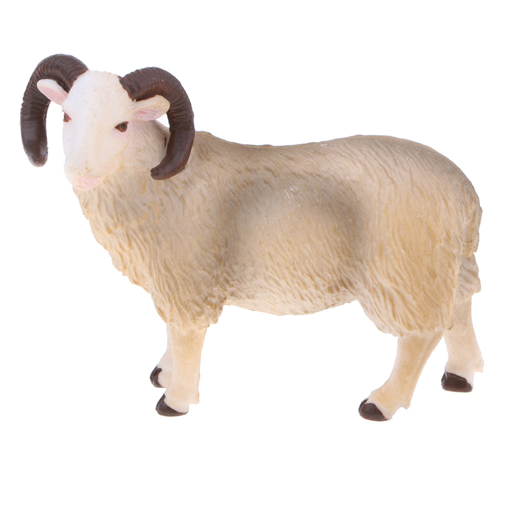 Plastic Animal Model Figure Figurine Kids Toy Gift Home Decor Bighorn Sheep