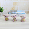 Cute Resin Shaking Head Pig Doll Home Table Decoration Auto Car Ornament C