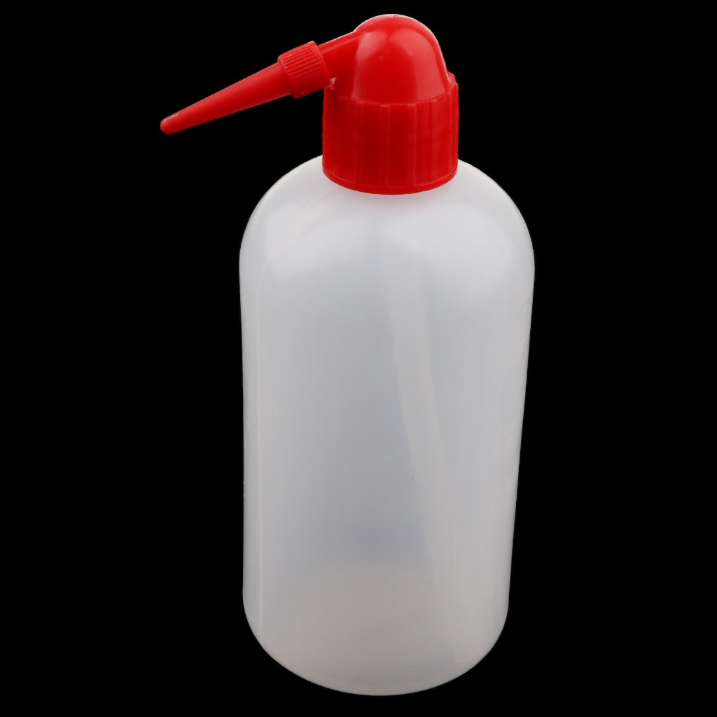 Safety Wash Bottle Squeeze Bottle with Narrow Mouth 500mL Red