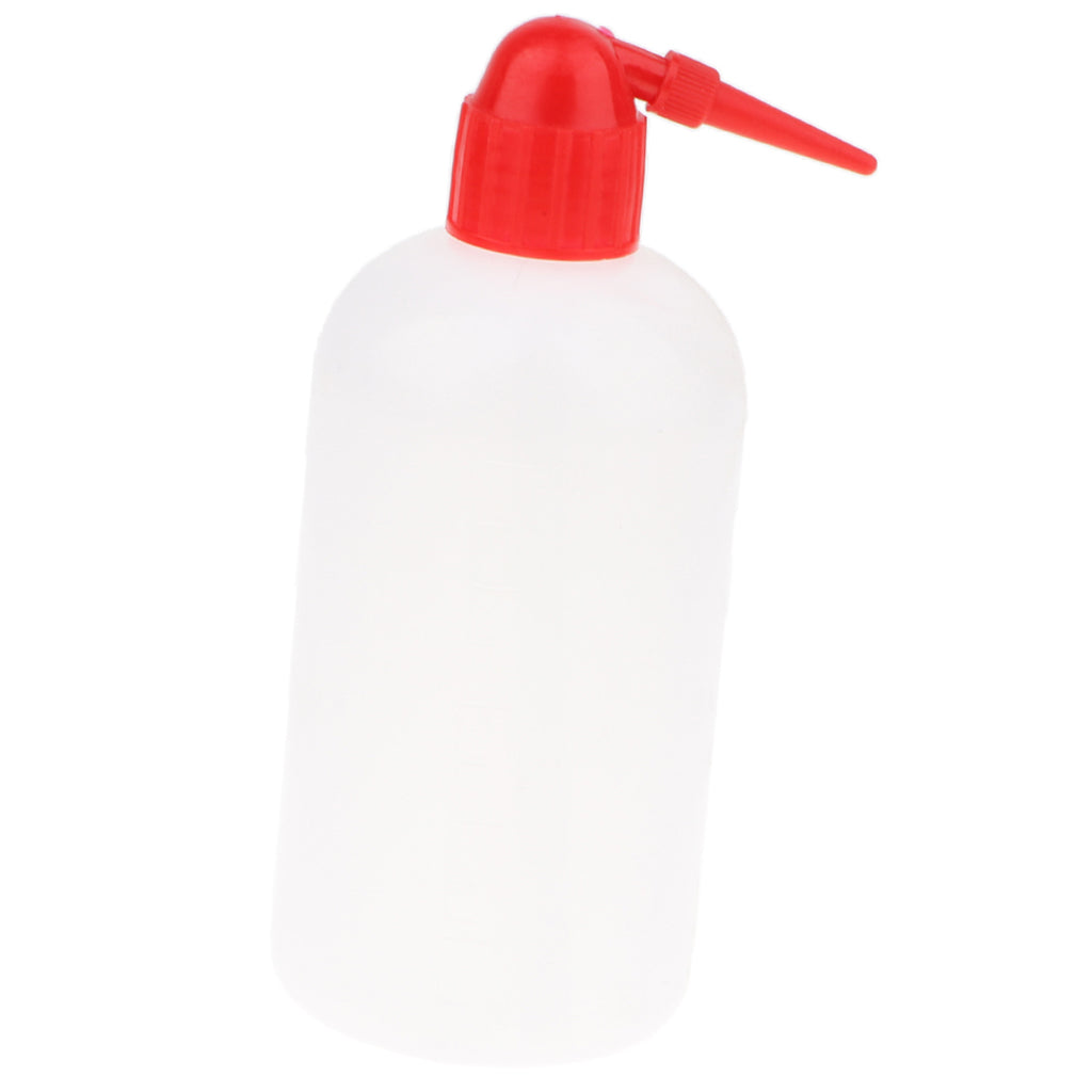 Safety Wash Bottle Squeeze Bottle with Narrow Mouth 500mL Red