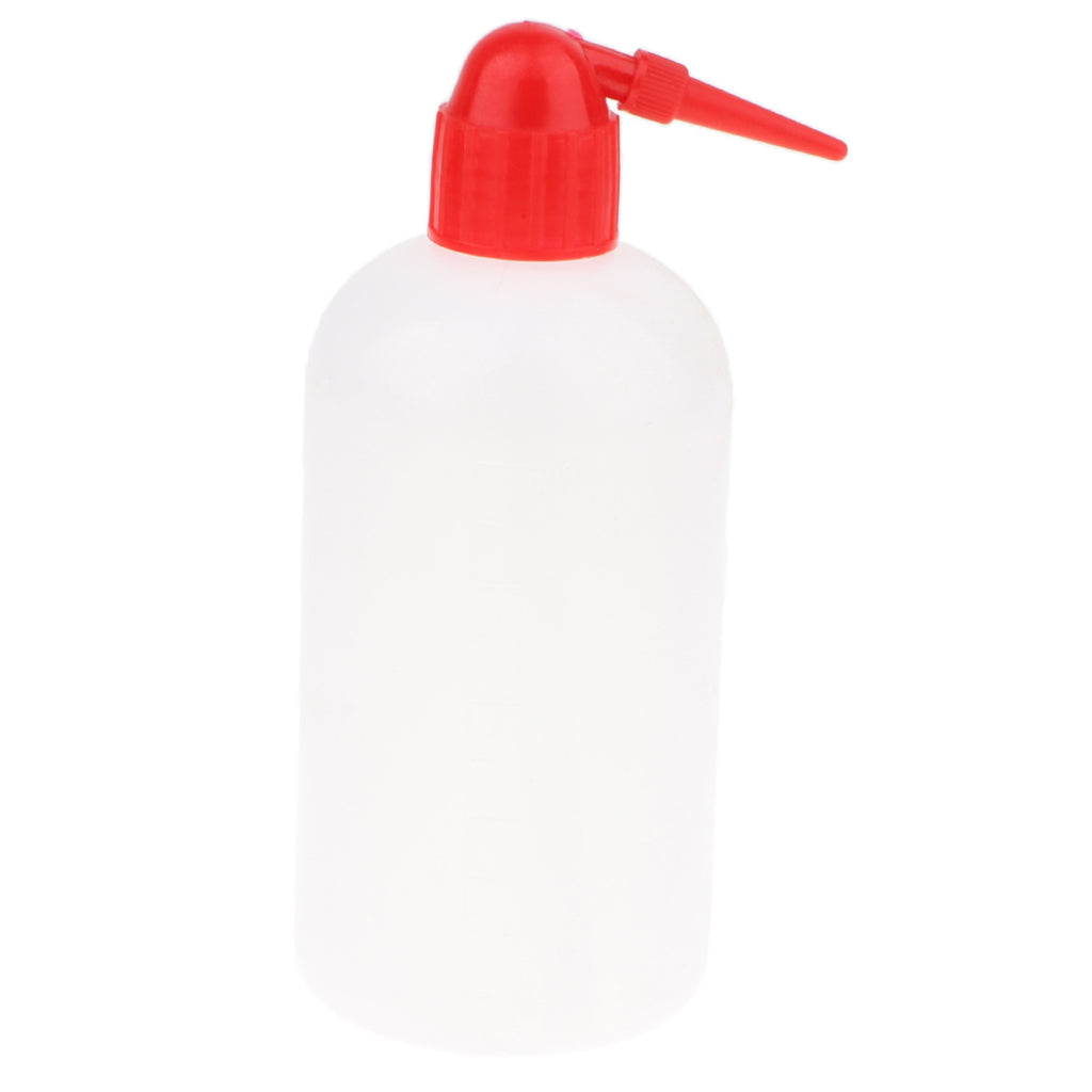 Safety Wash Bottle Squeeze Bottle with Narrow Mouth 500mL Red