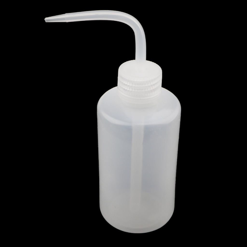 Safety Wash Bottle Squeeze Bottle with Narrow Mouth 250mL White