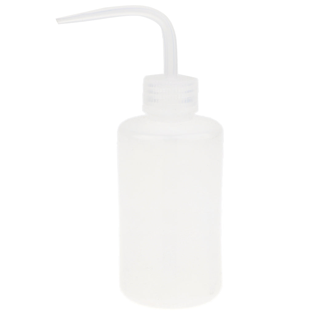 Safety Wash Bottle Squeeze Bottle with Narrow Mouth 250mL White