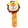 Cute Stuffed Animal Baby Soft Plush Hand Rattle Squeaker Stick Toy Lion