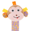 Cute Stuffed Animal Baby Soft Plush Hand Rattle Squeaker Stick Toy Monkey