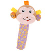 Cute Stuffed Animal Baby Soft Plush Hand Rattle Squeaker Stick Toy Monkey