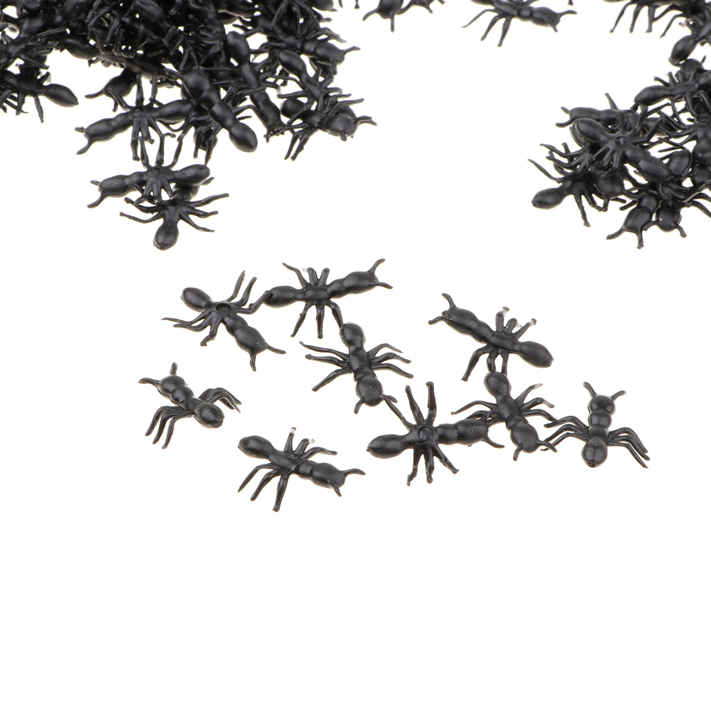 200 Pieces of Plastic Ants Simulation Model Figures Educational Toys  Black