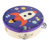 Cartoon Hand Held Tambourine Kids Musical Educational Toy Rocket