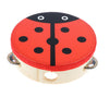 Cartoon Hand Held Tambourine Kids Musical Educational Toy Beetle