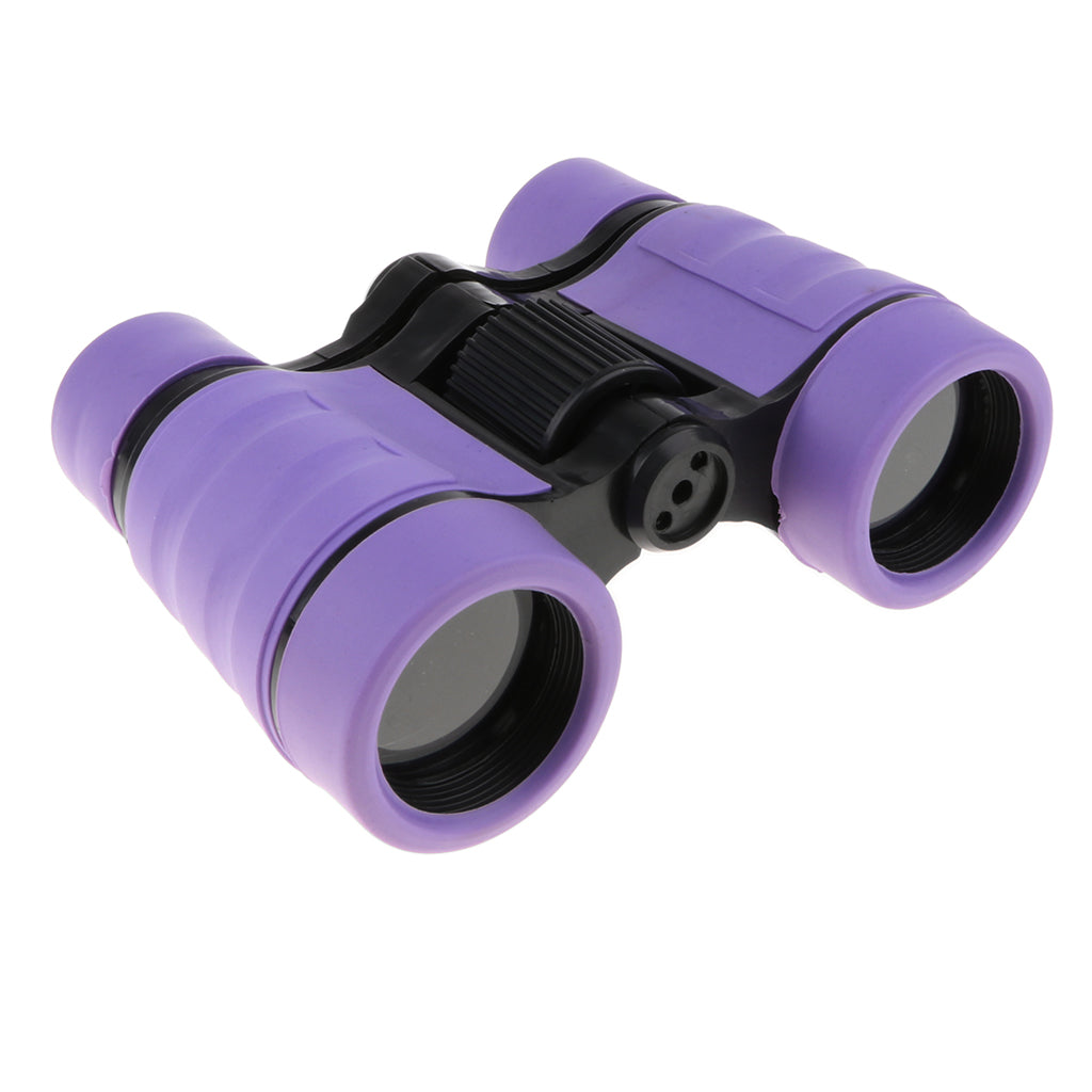 4x30 Plastic Binoculars Telescope Toy Kids Outdoor Educational Toy  Purple