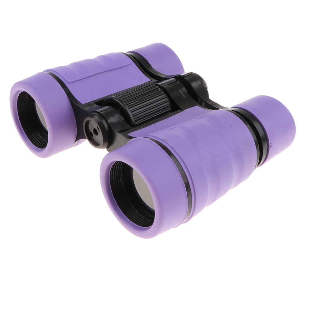 4x30 Plastic Binoculars Telescope Toy Kids Outdoor Educational Toy  Purple