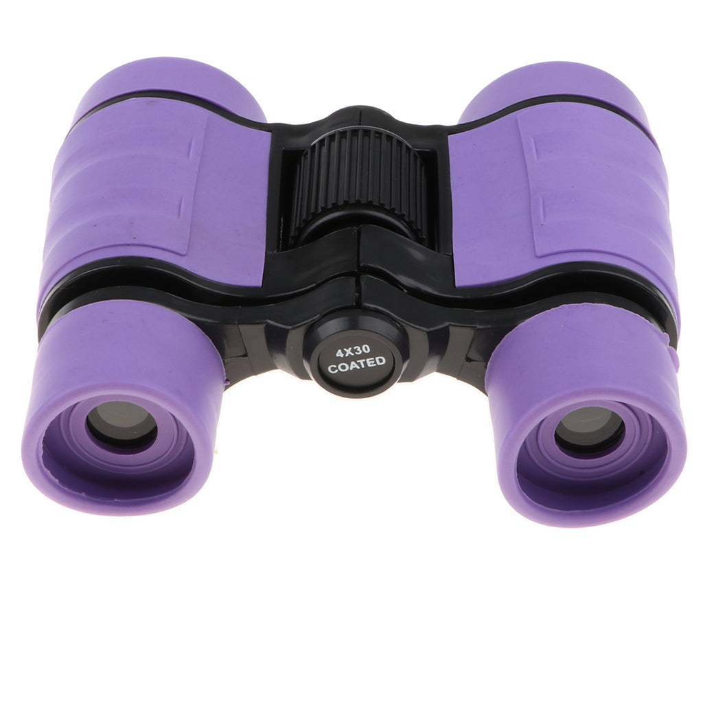 4x30 Plastic Binoculars Telescope Toy Kids Outdoor Educational Toy  Purple