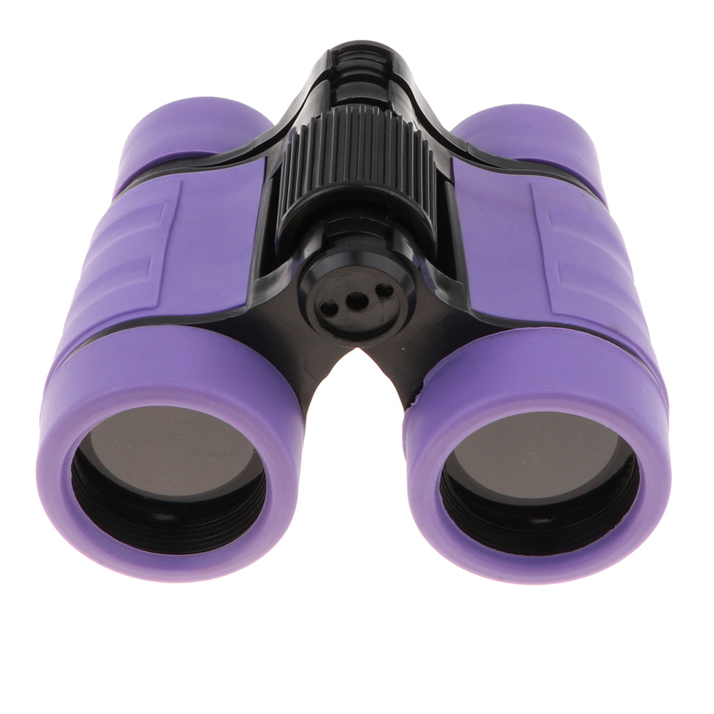 4x30 Plastic Binoculars Telescope Toy Kids Outdoor Educational Toy  Purple