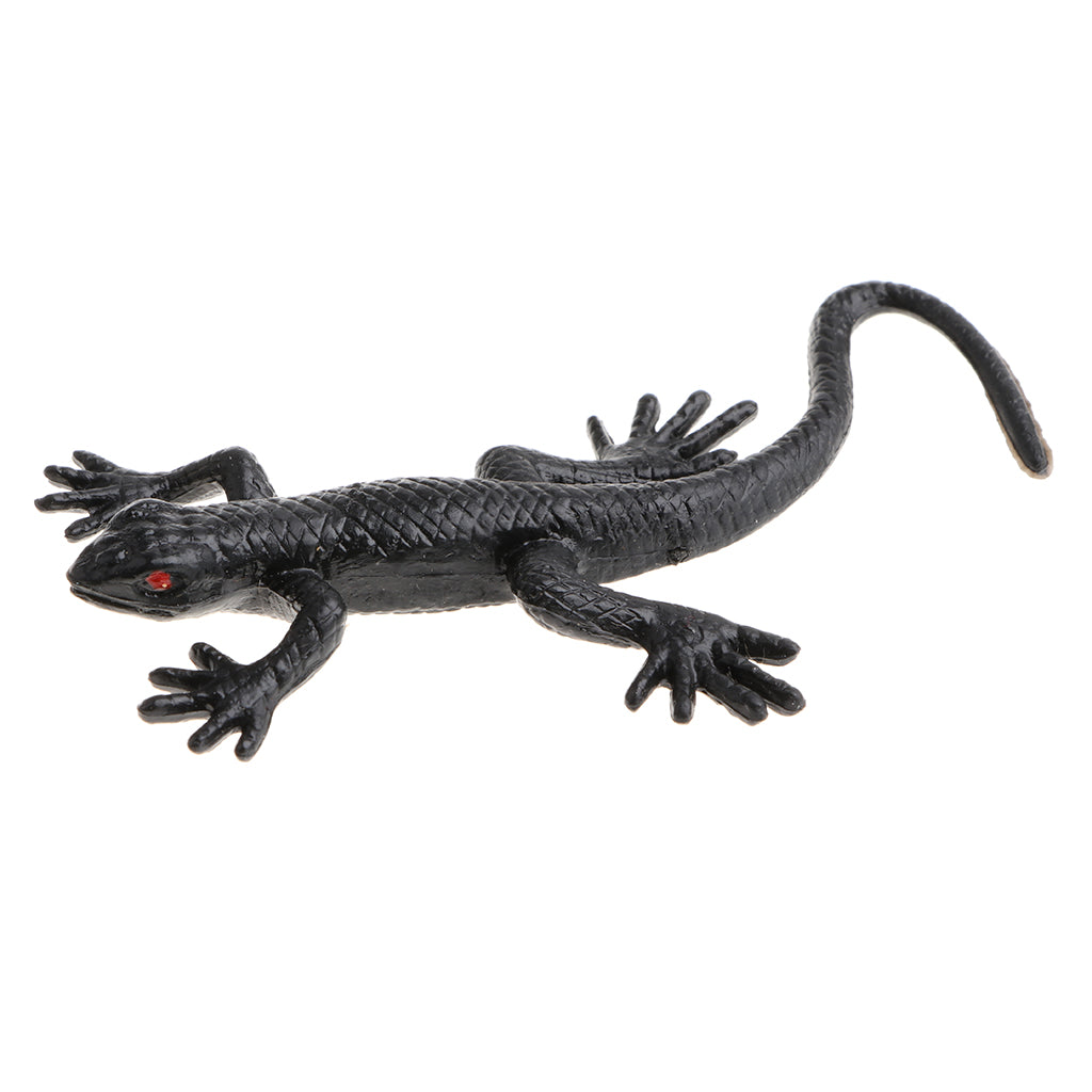 10-piece Rubber Animal Gecko Model Educational Toy Party Bag Fillers 8x3cm