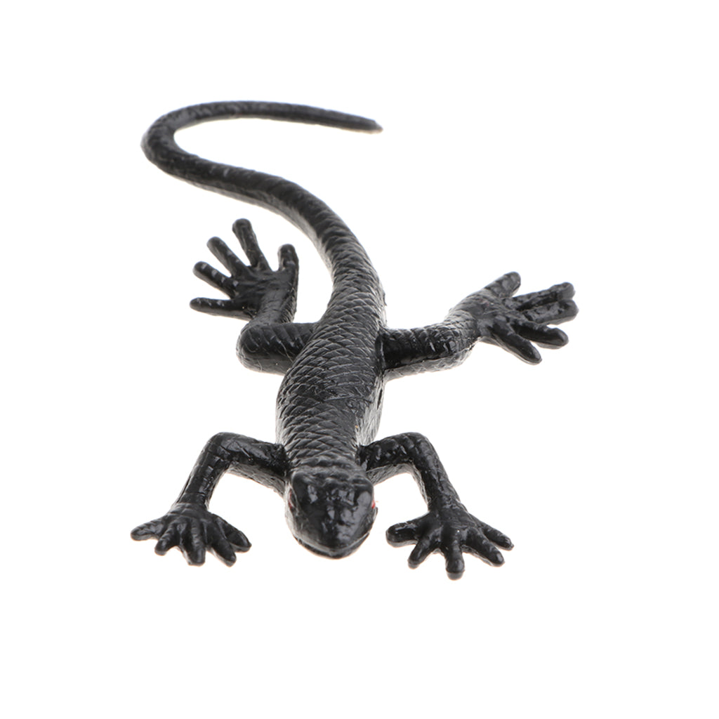 10-piece Rubber Animal Gecko Model Educational Toy Party Bag Fillers 8x3cm