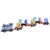 Mini Digital Train Wooden 0 to 9 Number Educational Baby Toys Xmas Gift Blue