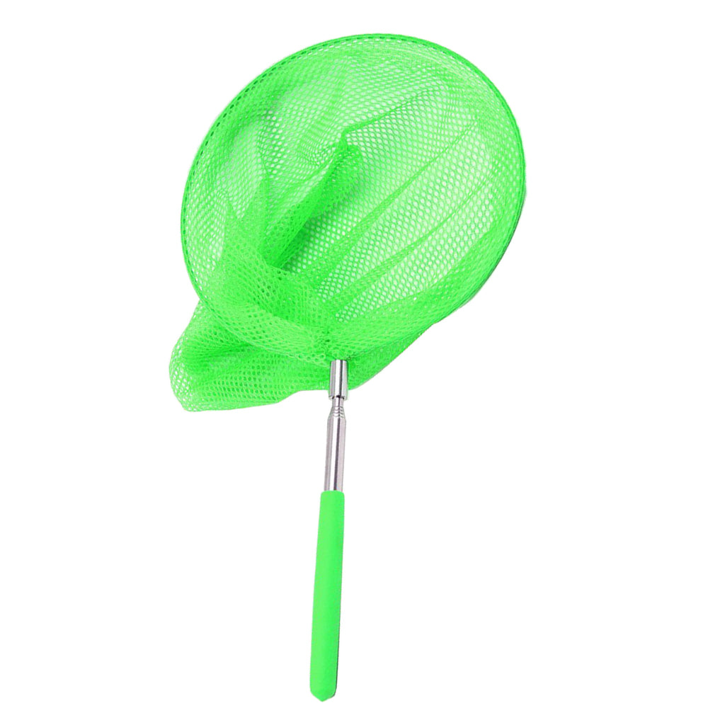 Kids Outdoor Extendable Rod Insect Butterfly Fish Net Garden Toy Green