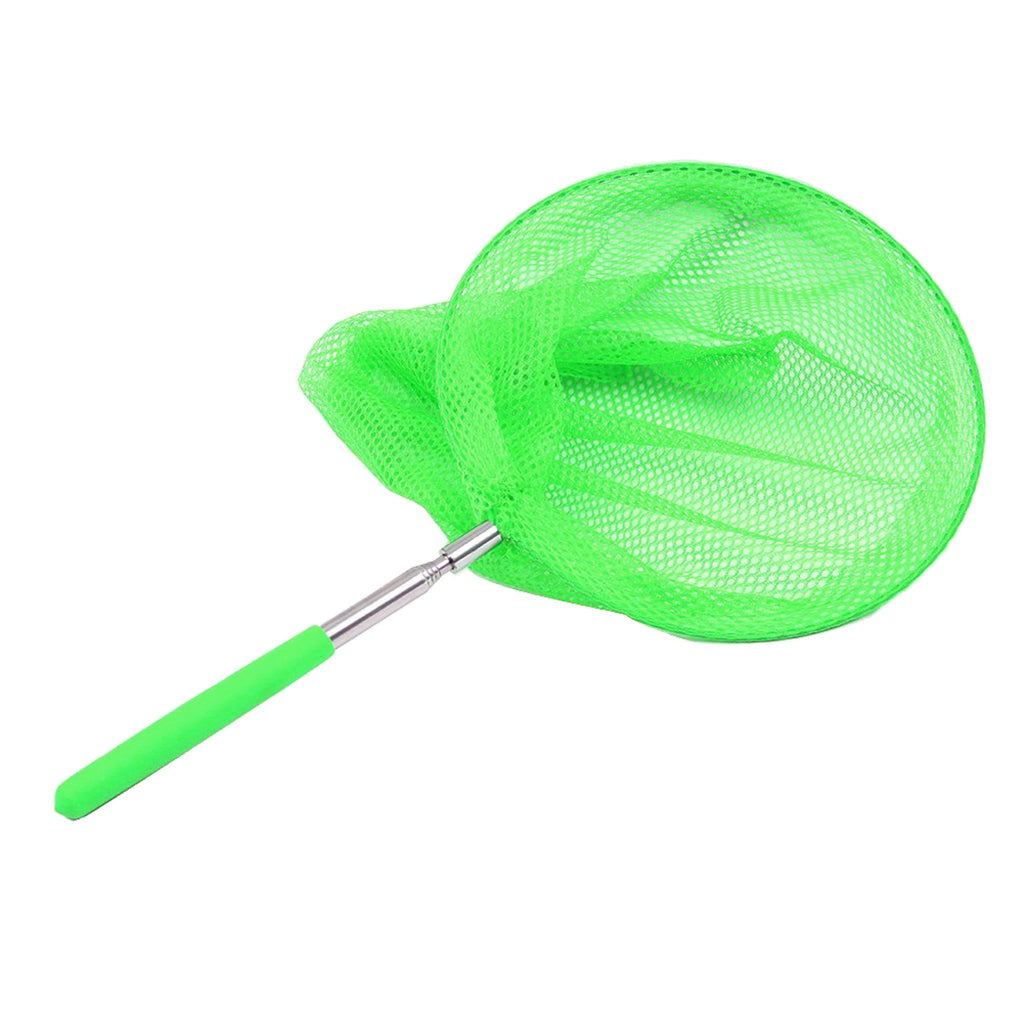 Kids Outdoor Extendable Rod Insect Butterfly Fish Net Garden Toy Green