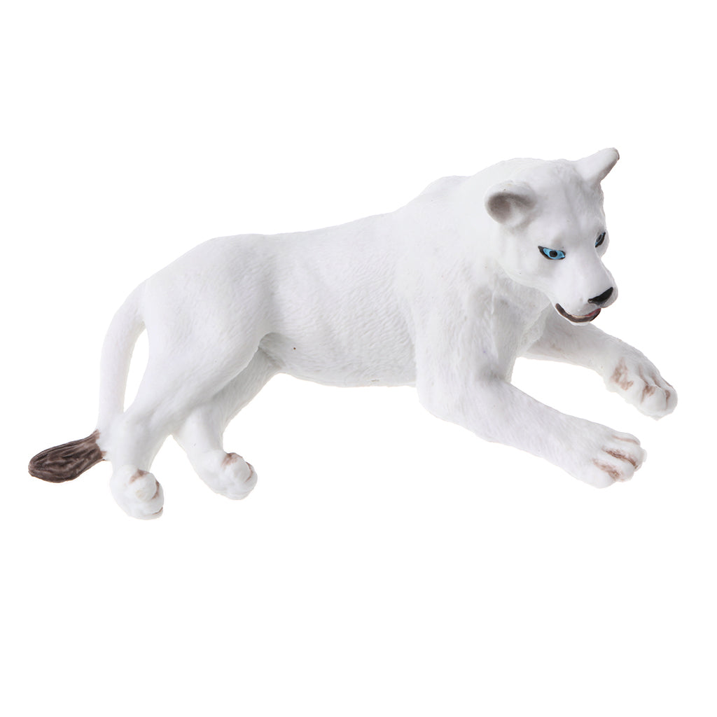 Simulation Animal Model Action Figures Kids Toy Gift White Lion