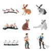 Load image into Gallery viewer, Simulation Animal Model Action Figures Kids Toy Gift Gray Rabbit