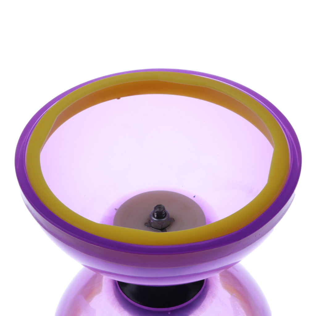Plastic Juggling Toys 1-Bearing Diabolo with Handsticks & String Purple