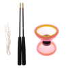 Plastic Juggling Toys 1-Bearing Diabolo with Handsticks & String Pink