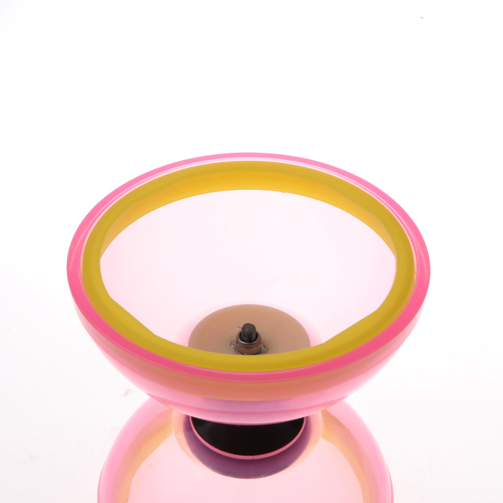 Plastic Juggling Toys 1-Bearing Diabolo with Handsticks & String Pink