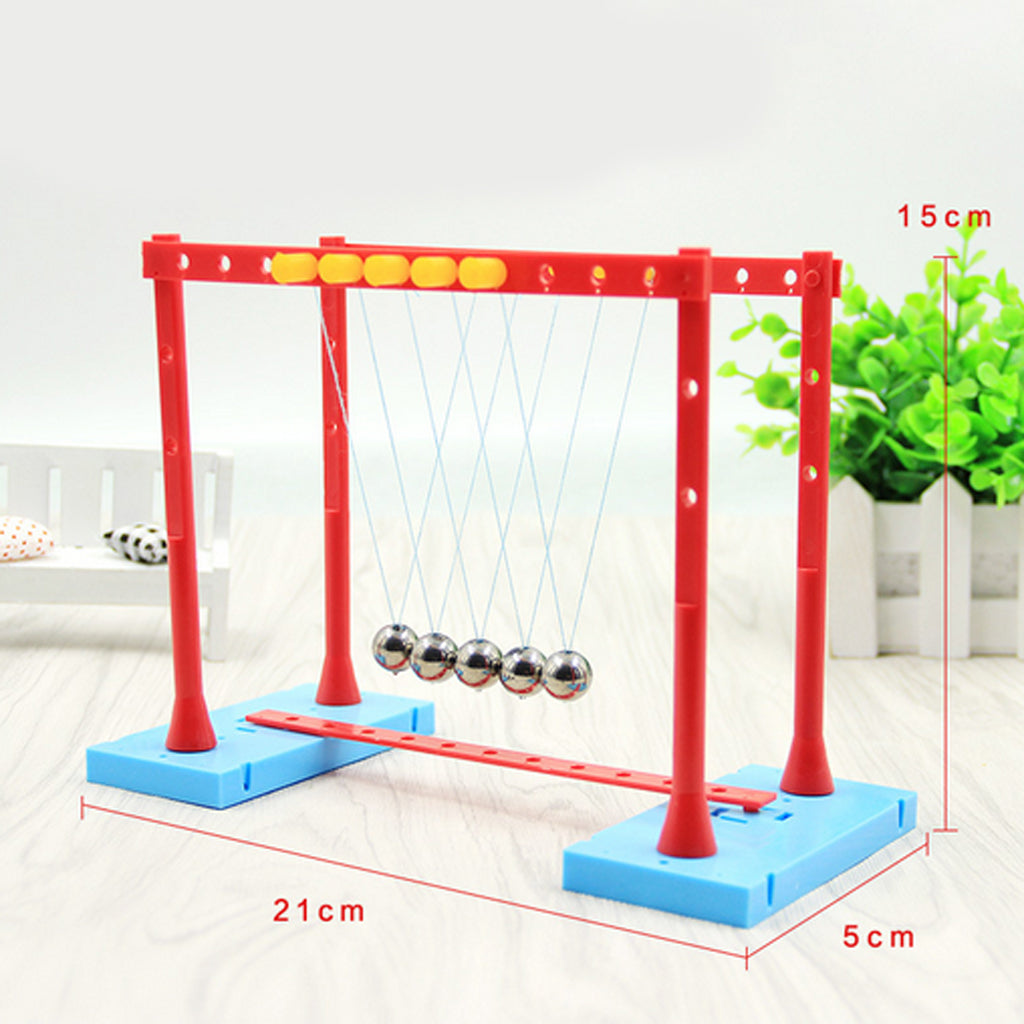 DIY Newton's Cradle Balance Balls Physics Science Pendulum Desk Fun Toy Gift