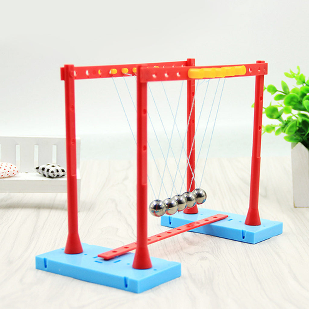 DIY Newton's Cradle Balance Balls Physics Science Pendulum Desk Fun Toy Gift