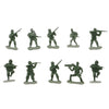 100x 5cm Army Troop Combat Soldier Figure Soldier Model Toys Green