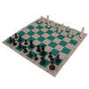 Portable Travel Chess Set Roll Up Mat in Tube Shaped Box Shoulder Strap L