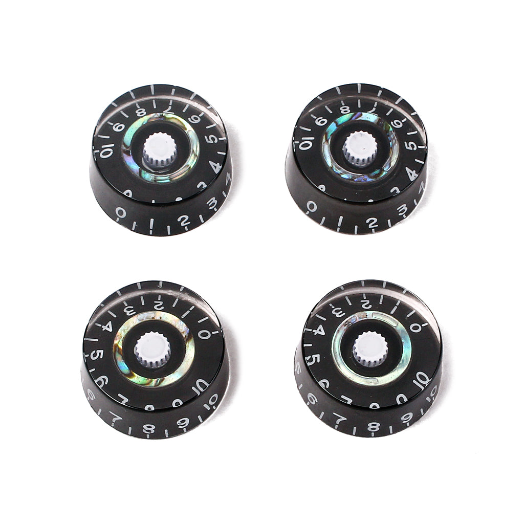 4x Speed Knobs for Les Paul Electric Gibson Guitar Black/Shell Color #1