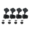 4 Pcs Right Handed Machine Head Tuners Tuning Pegs for Bass Guitar Black