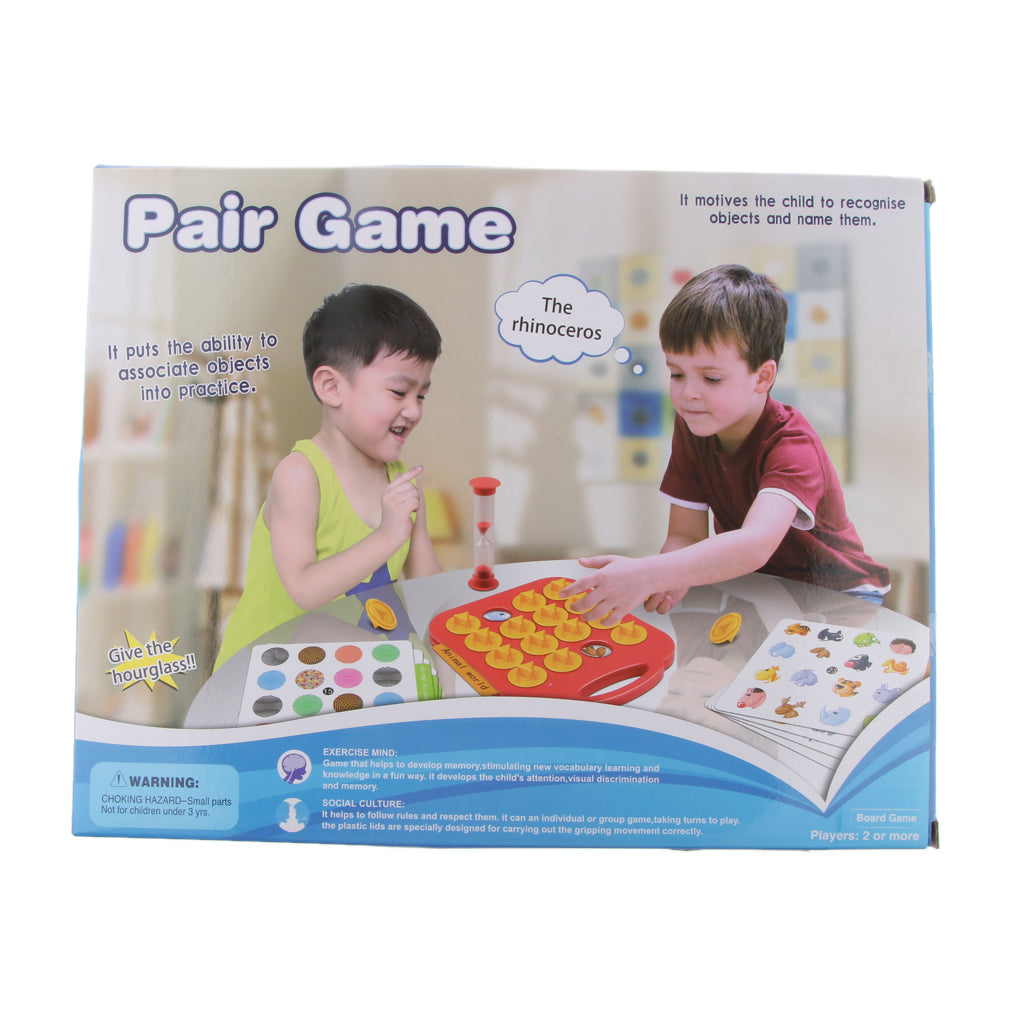 Kids Memory Matching IQ Brain Training Family Play Educational Toy Set Gift