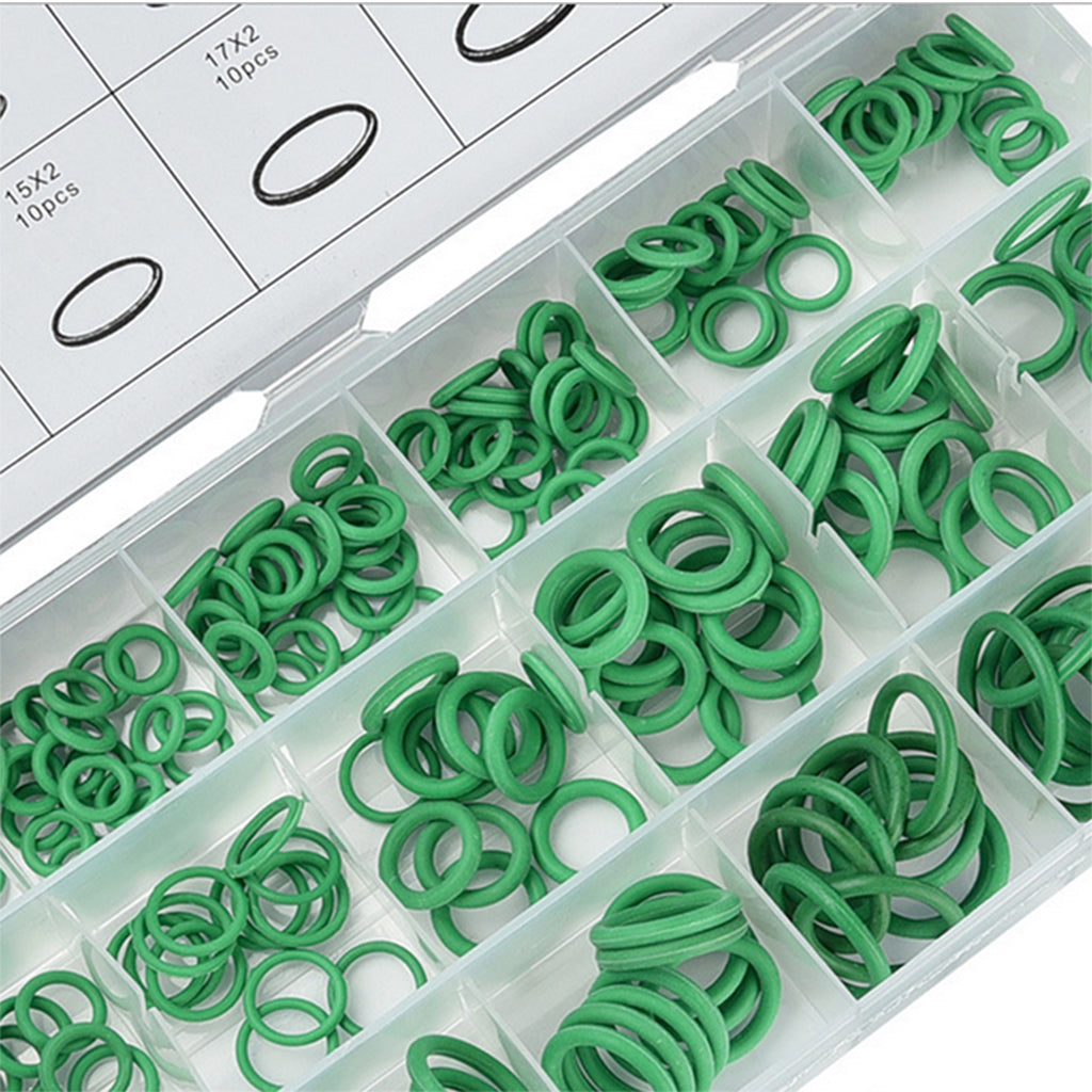 HNBR A/C System Air Conditioning O-Ring Seals Set Tool Green 270 pieces