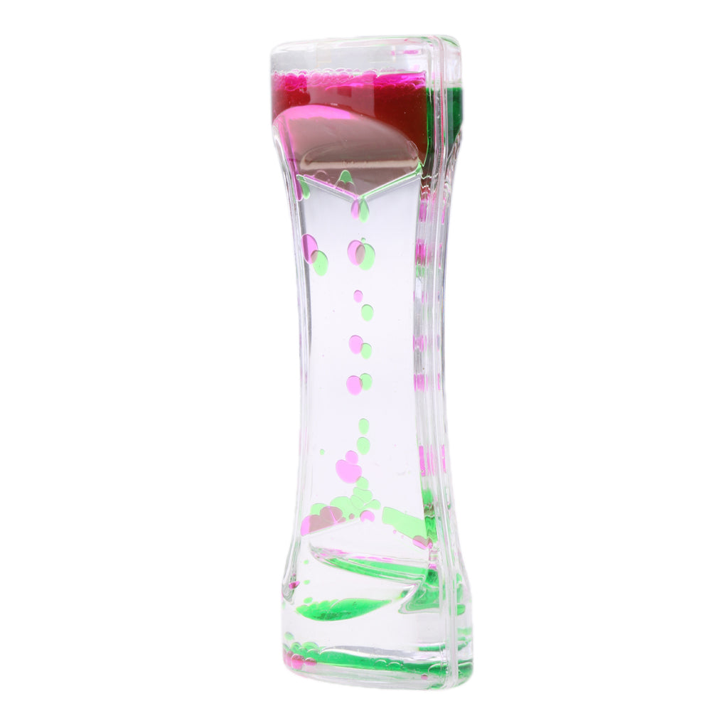 Floating Color Mix Oil Liquid Bubbler Motion Timer Hour Glass Green Purple
