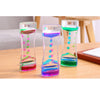 Load image into Gallery viewer, Floating Color Mix Oil Liquid Bubbler Motion Timer Hour Glass Green Purple