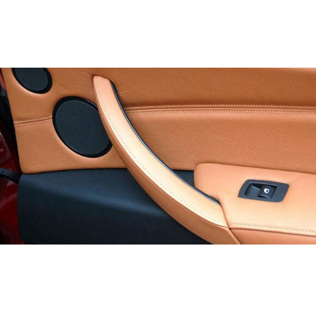 Left Inner Door Panel Handle Outer Trim for 04-12 BMW E90 3-Series Beige