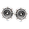 2 Pieces 12V Auto High Bass Basin Type Loudspeaker Signal Alarm  silver