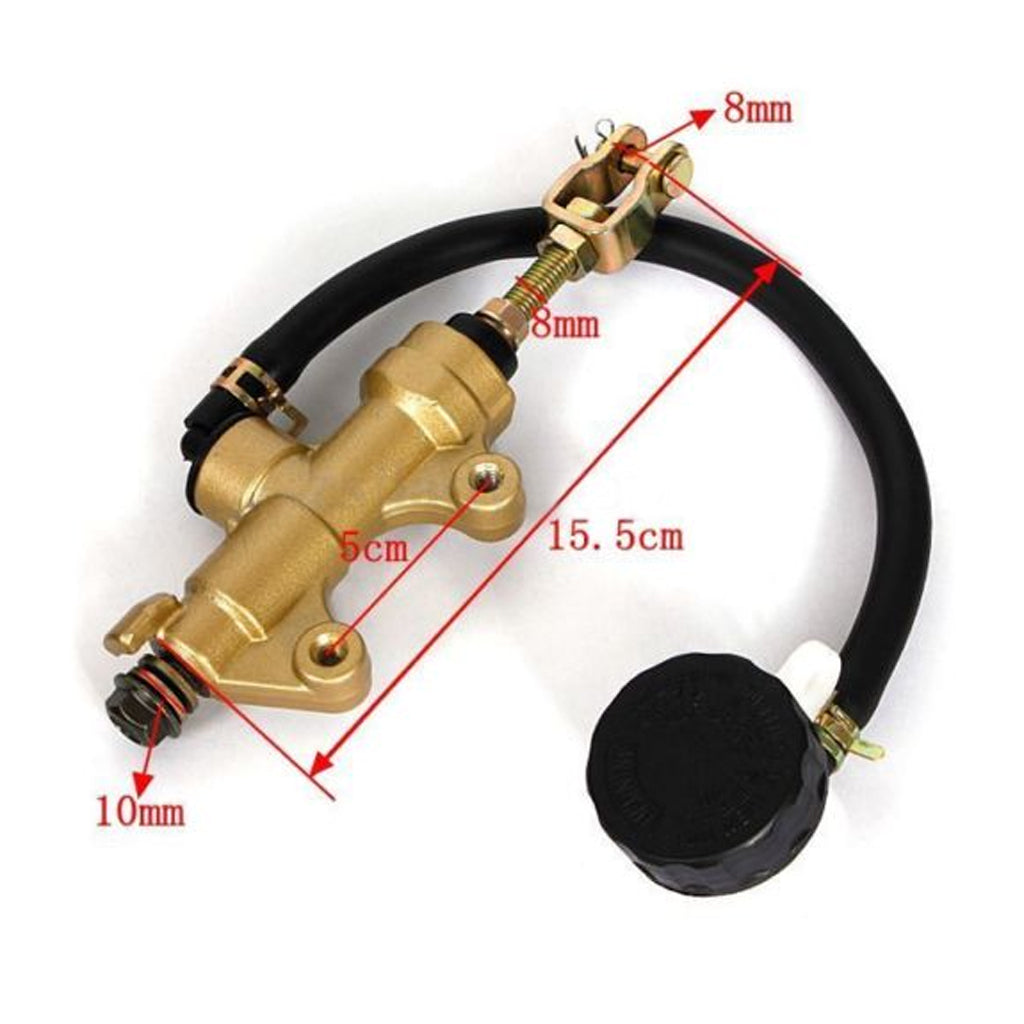 Motorcycle Rear Foot Brake Master Cylinder Hydraulic Brake Pump Reservoir