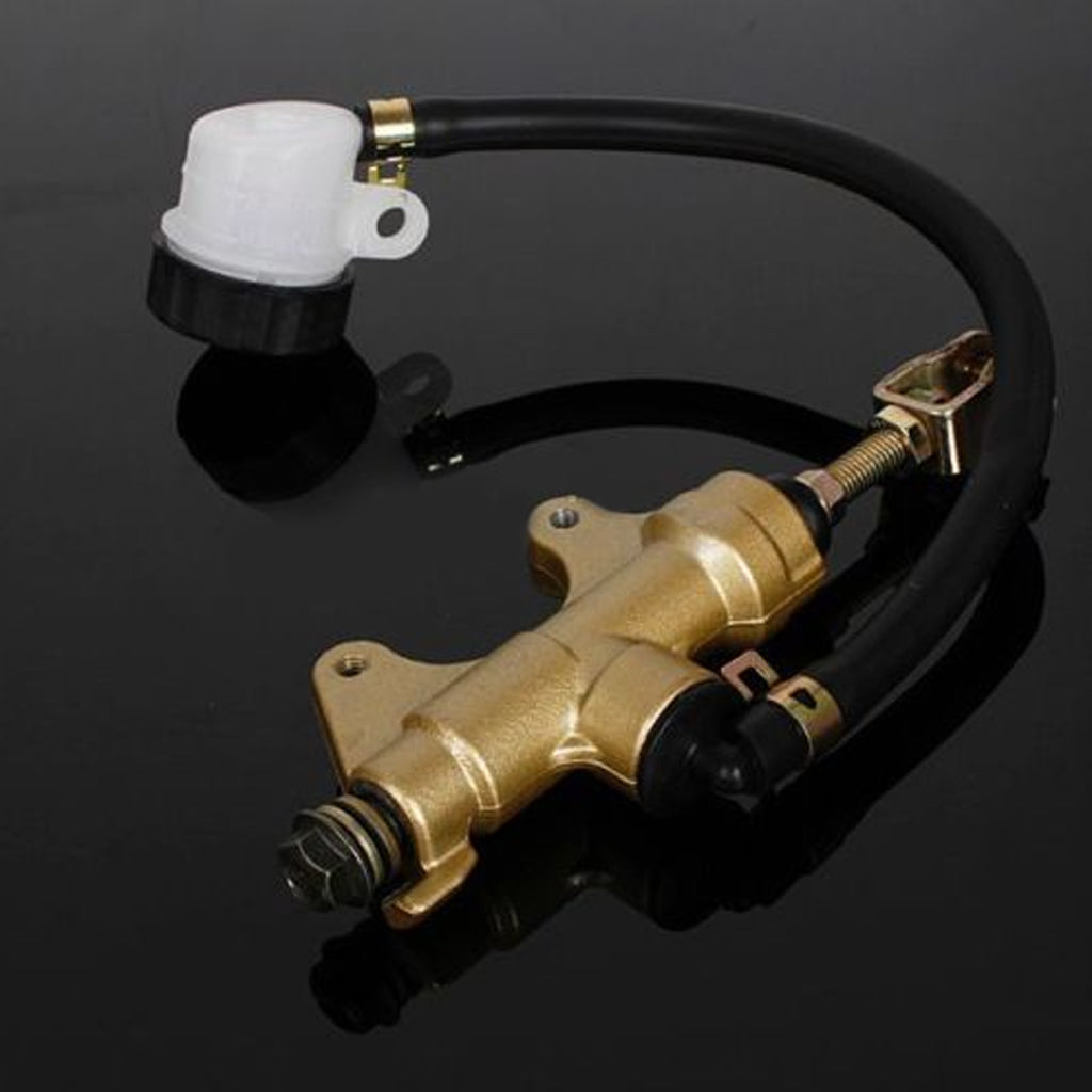 Motorcycle Rear Foot Brake Master Cylinder Hydraulic Brake Pump Reservoir