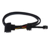 12G Mini SAS HD SFF-8643 to U.2 SFF-8639 Cable Cord with SATA power  1M