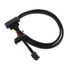 12G Mini SAS HD SFF-8643 to U.2 SFF-8639 Cable Cord with SATA power  1M