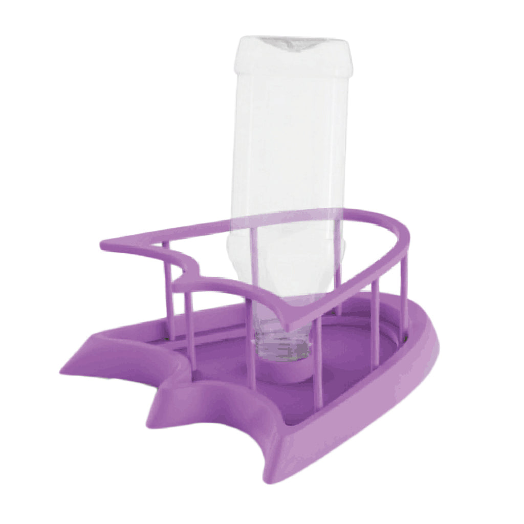 Automatic Water Dispenser Feeder for Pet Reptile Tortoise Spiders Purple S