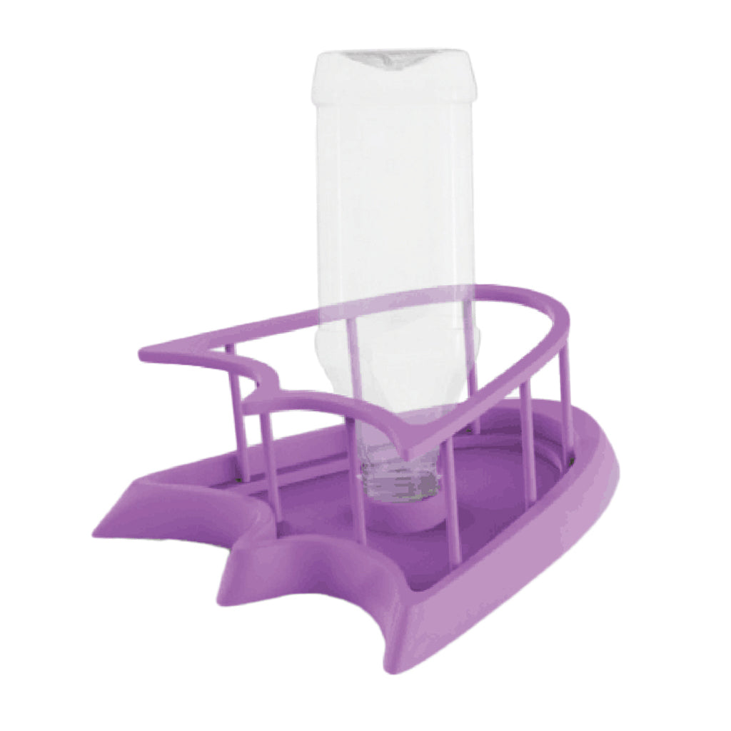 Automatic Water Dispenser Feeder for Pet Reptile Tortoise Spiders Purple S