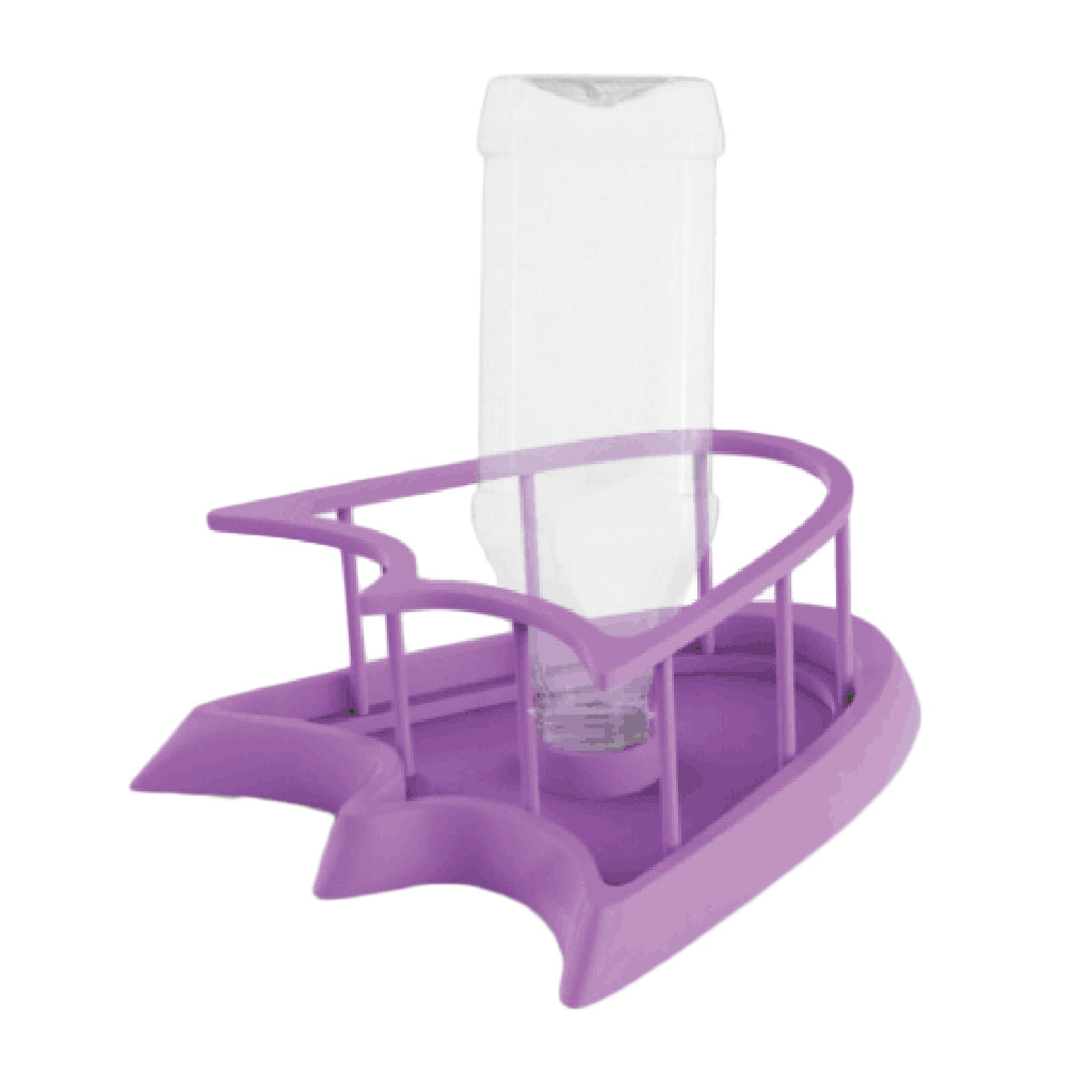 Automatic Water Dispenser Feeder for Pet Reptile Tortoise Spiders Purple S