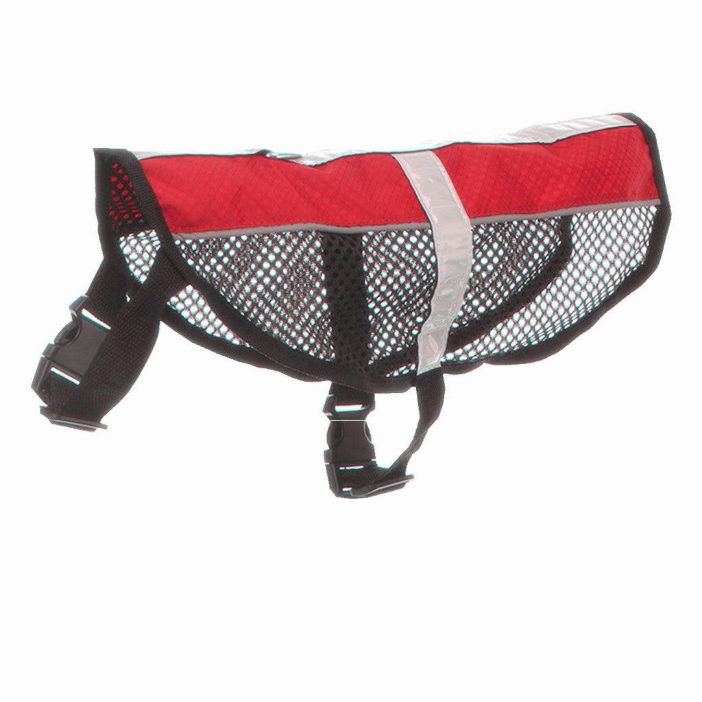 Reflective Mesh Pet Dog Chest Harness Strap Training Walk Collar Vest Red S