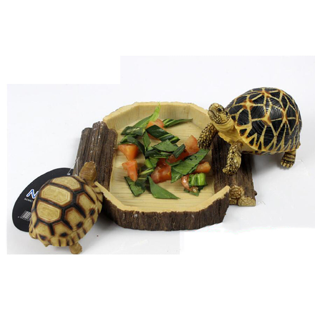 Reptile Feeding Bowl Food Water Resin Dish Pet Vivarium Tortoise Gecko #9